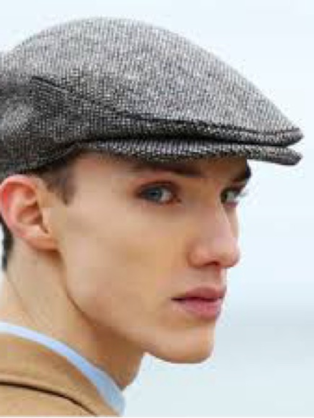 Totes Gray Tweed Newsboy Cap
